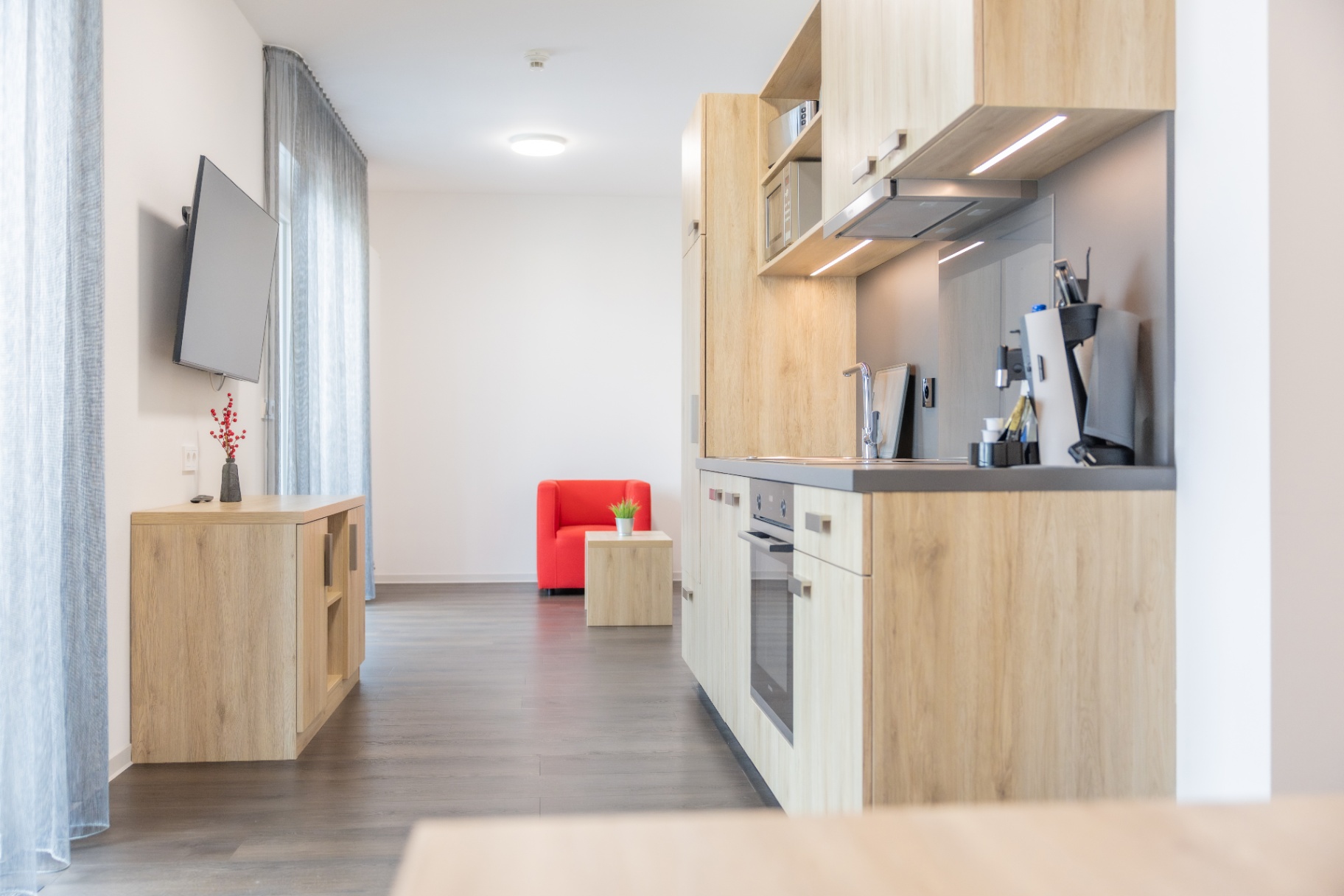 Deluxe-Apartment 13, Doppelzimmer, Boardinghouse Karlsdorf-Neuthard